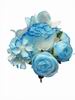Ramillete de Flores de Flamenca para Niña Turquesa. 12 cm 16.440€ #5022359T