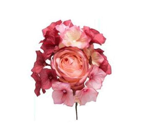 Bouquets de Flamenca Teints dans les Nuances Roses. Ref. 67T183. 20cm