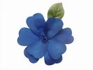 Fleur flamenco pour cheveux. Artesana Bleu Foncé. 17 cm 2.480€ #50657130AZL