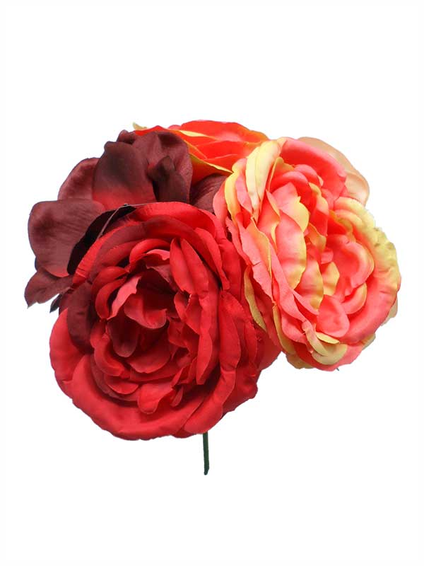 Bouquet de Fleurs Flamencas Elaborées de Façon Artisanale