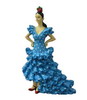 マグネット　フラメンコダンサー（ドレス：バック-ターコワイズブルー　水玉-ホワイト） 3.950€ #5057905913AZ