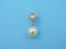 Boucles d'oreilles fantaisie avec perles et brillants ref. 111222 17.810€ #50544111222P