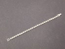 Silver and marcasitas bracelet. Flat circles 65.620€ #50062906458
