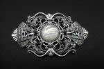 Fretwork Ogive Marcasite Brooch with Mother of Pearl center 109.090€ #500629076229