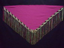 Fringed handmade shawls - Fuchsia and Pistachio. Olmo 36.030€ #50587463FX5052OLM