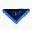 Black Triangular Shawl Embroidered in Blue. 160cm X 70cm 12.500€ #500349016AZ