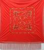 Manton de Manila para Ensayo. Rojo bordado en Colores. 120cm X 120cm 16.530€ #5003430306016RJ