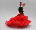 Red Flamenco doll with shawl by Marin. Mod 601 12.550€ #50574601MANTON