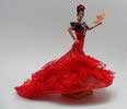 Muñeca Flamenca Tradicional de Marin en Rojo. 21cm 12.550€ #50574601ORO