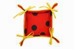 Red Bread Basket with black polka dots 8.500€ #504920049