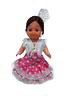 Flamenca Doll with Comb and Fuxia Dress with White Polka dots. 15cm 8.680€ #50010102NRS