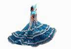 Flamenco Doll blue with white dots. 42 cm 55.000€ #50574181