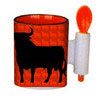Osborne black bull mug with spoon. Orange mini bull background 6.530€ #500599228801023