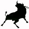Brave bull figure - Sticker