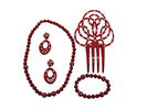 Set of flamenco accessories for girls. Red 17.000€ #50349LUNARNINARJ
