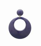 Plastic Earrings with a Wooden Look ref. 18046. Purple 8.264€ #5034318046MRD