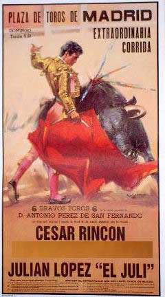 Poster de la Place de taureaux de Madrid - Ref. 195M