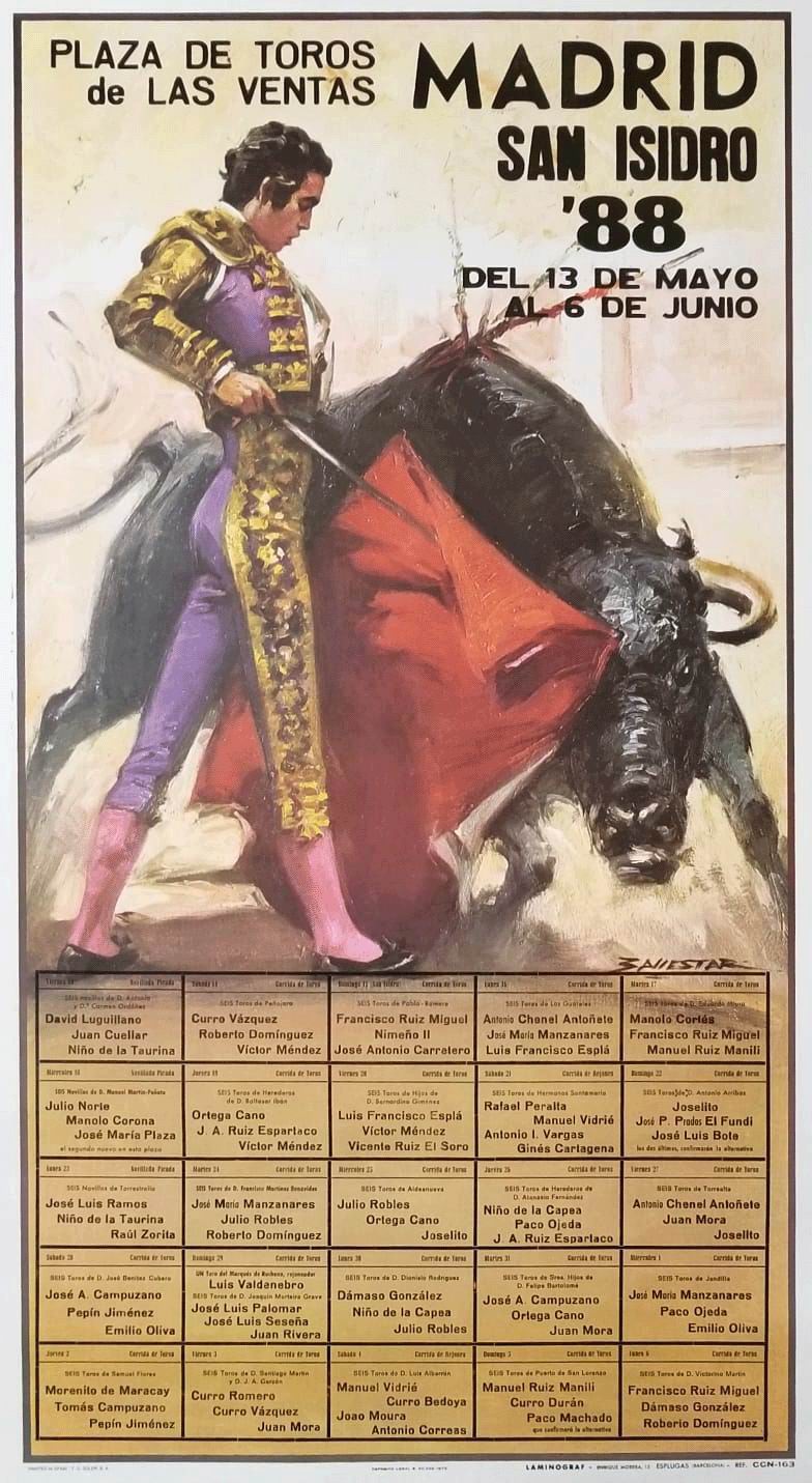 The bullfighting posters with bullfighting scenes ref. CCN163