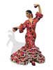 Flamenca avec costume mosaïque. Barcino. Rouge. 20.5cm 20.250€ #5057910979