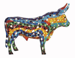 Mosaic Gaudí Bull. Barcino