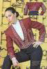 Maroon and Silver Carthusian Embroidered Jacket and Calzona Short Pants With Charms. Riding costume 400.000€ #50221PG02
