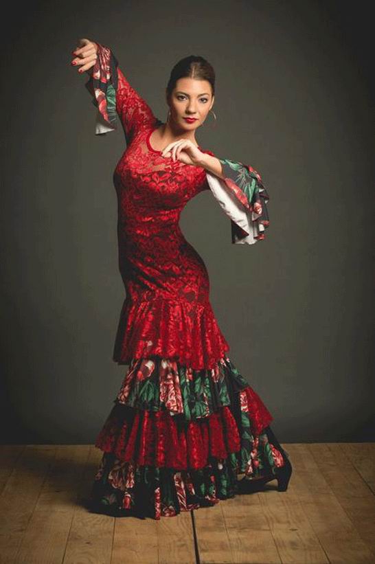 Vestido Flamenco Robledo. Ref. 3890