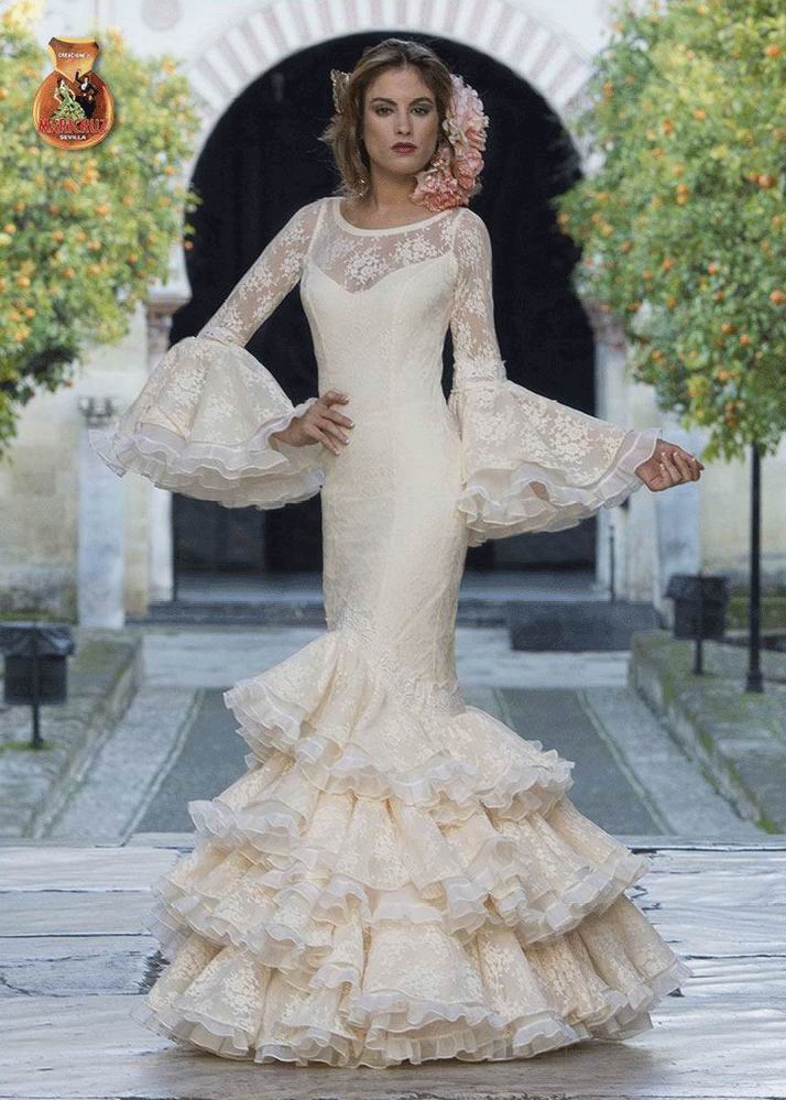 Traje Flamenca. Alba., Vestidos de novia y trajes de boda flamencos