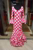 Outlet. Flamenca Dress Lunares Fucsia T.46 148.760€ #50115LUNARESFX46