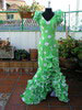 Flamenco Dress Verde Lunar Blanco 36. Outlet11 140.000€ #5011550091VERDE36