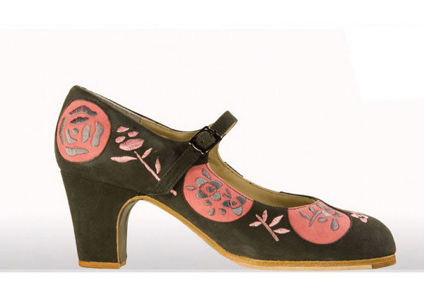 Chaussures de flamenco Begoña Cervera. Lunas Bordadas