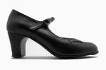 Basic Black Leather Flamenco Shoes from Begoña Cervera.