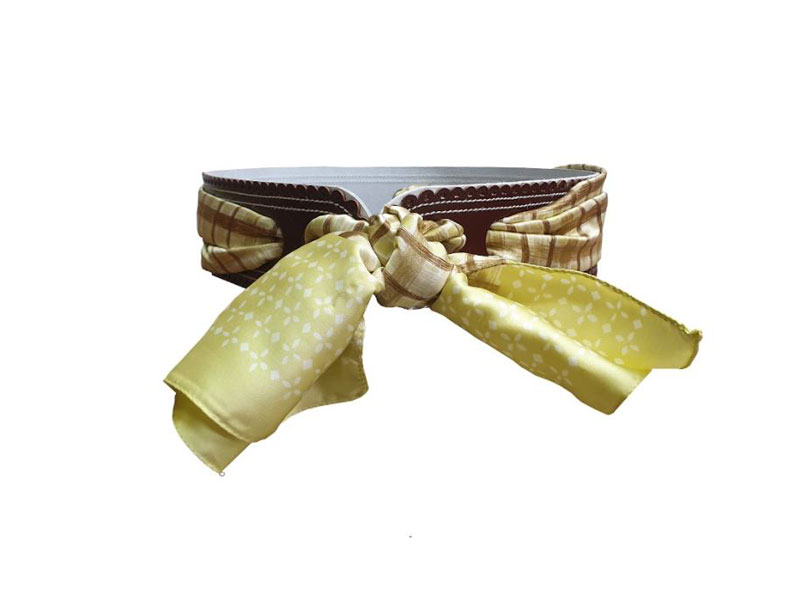 Cinturon de mujer en Piel Serraje con Pañuelo Incluido.Mod.302-70