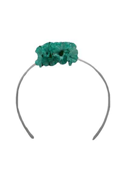 Diadema con Margarita Verde para niñas. 6cm