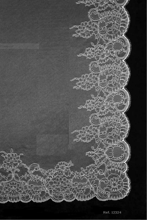 Ivory White Wedding Veil Spanish Mantilla Measurement 270 X 210 cm
