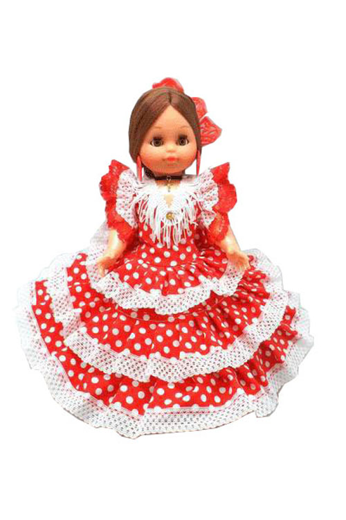 Spanish Flamenco Dolls Red Polka Dot Dress Flamenco Spain