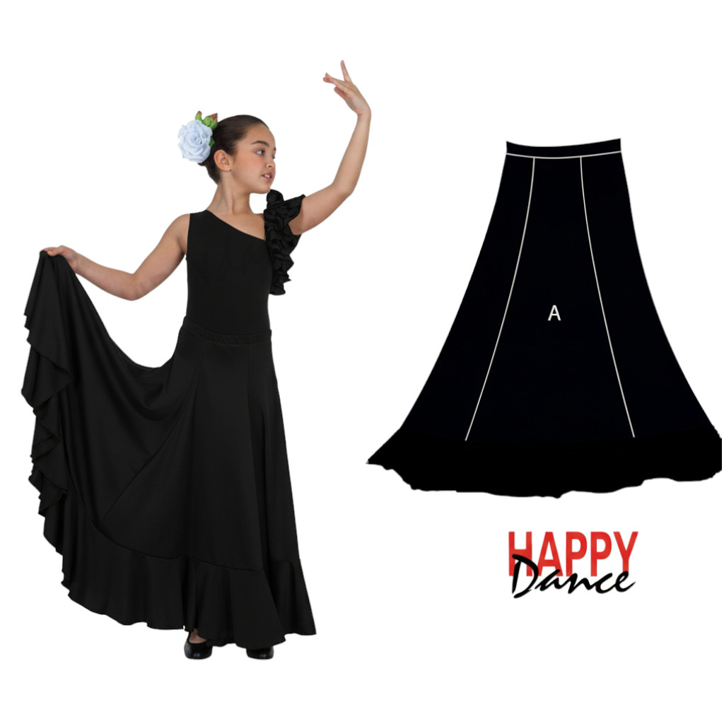 Flamenco dance skirt for beginners for girls