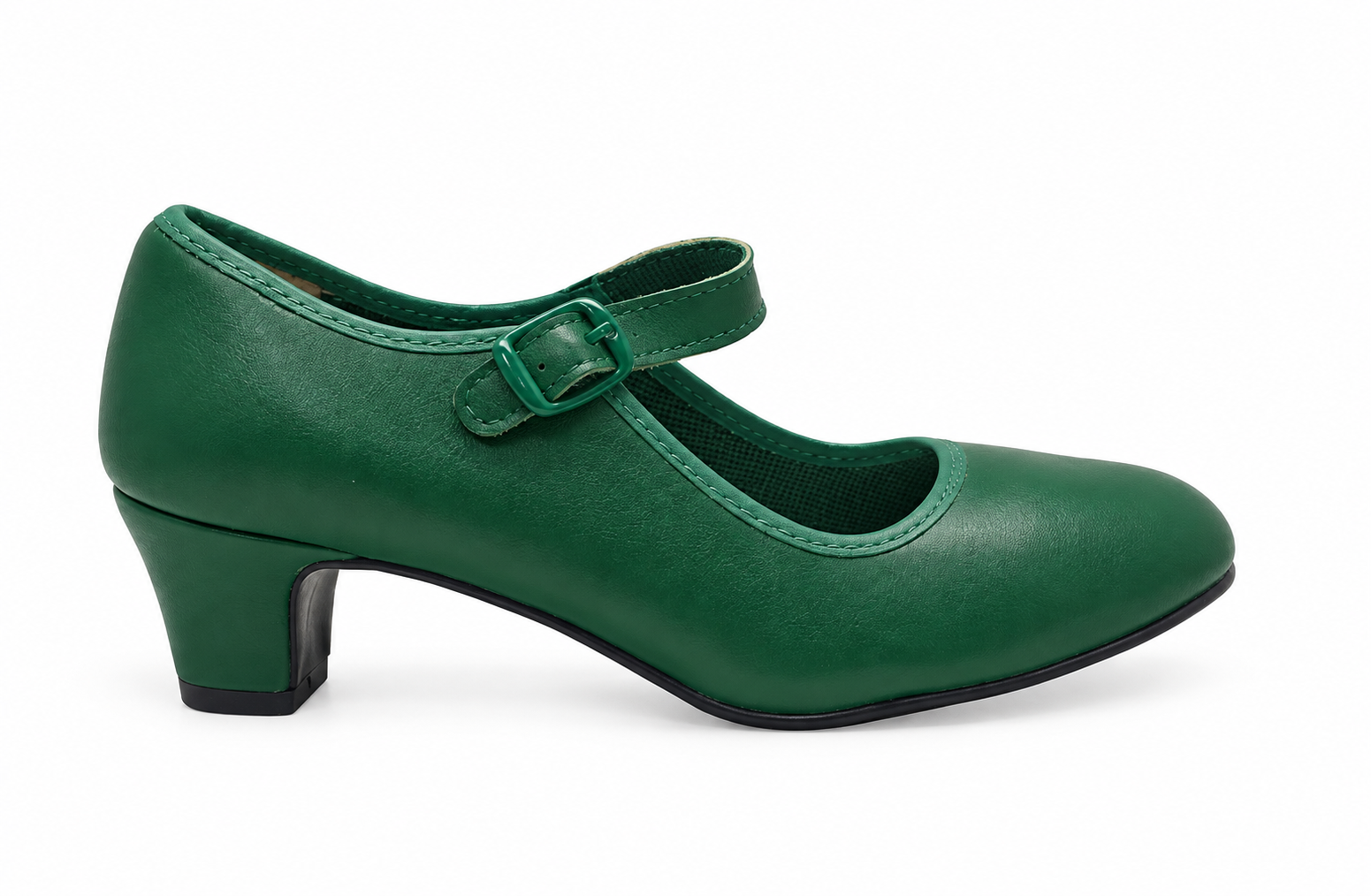 Zapatos para baile flamenco. Verde. T- 33