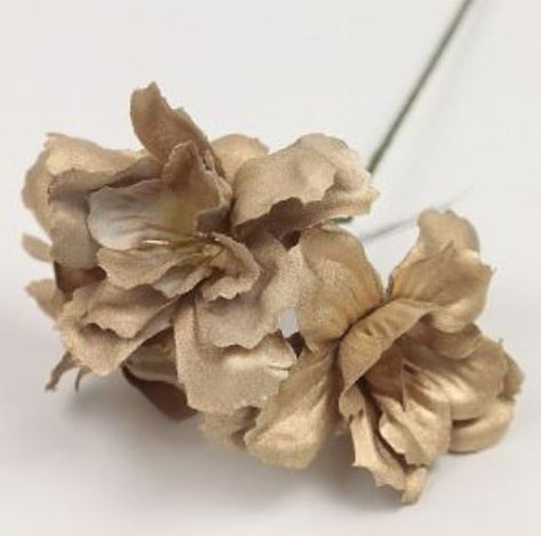 Cherry. Small Flamenco Flowers. 4cm. Gold