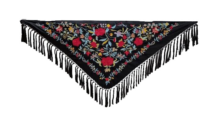 Hand Embroidered Small Shawls in Cantillana Seville