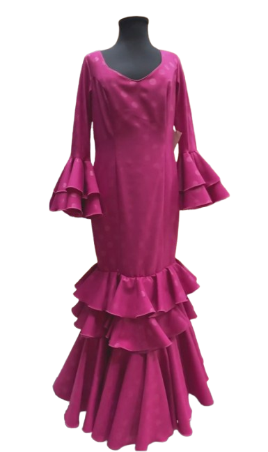 Talla 46. Traje de Flamenca. Mod. Poema Fucsia