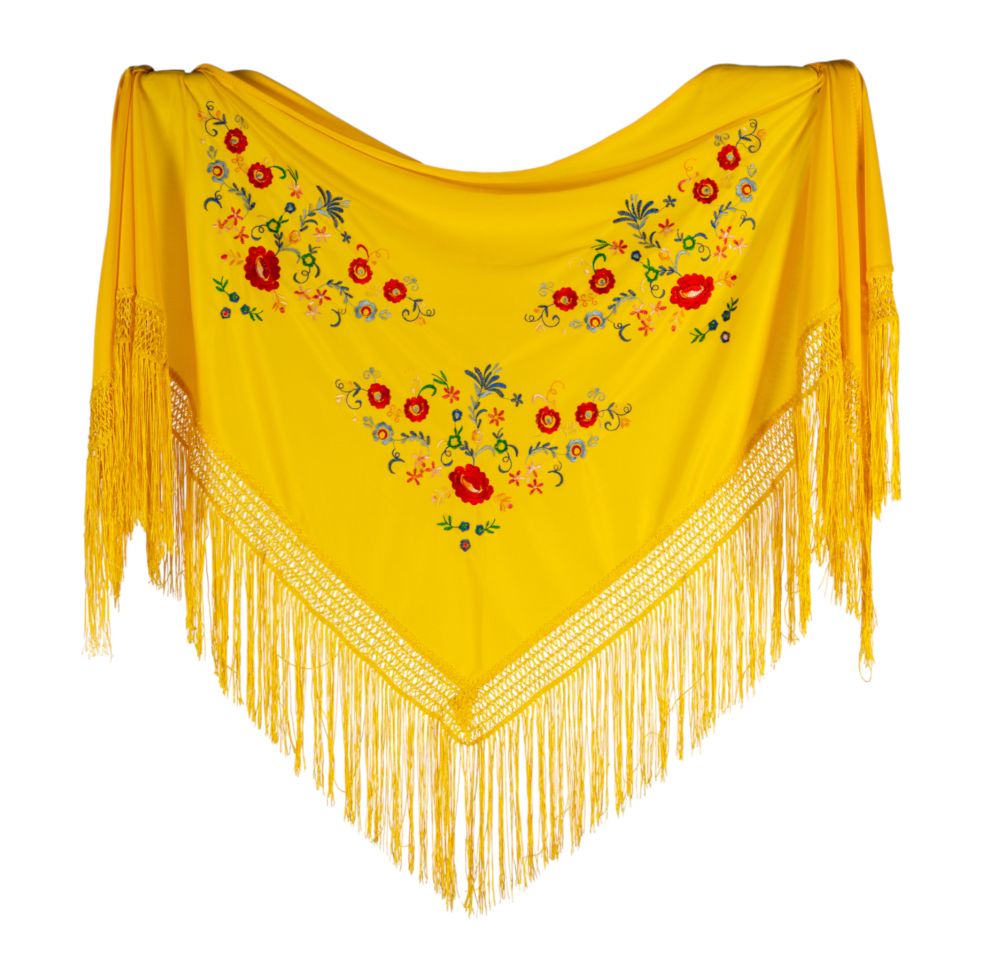Mantoncillos Flamenco Bordados. 160cm X 80cm