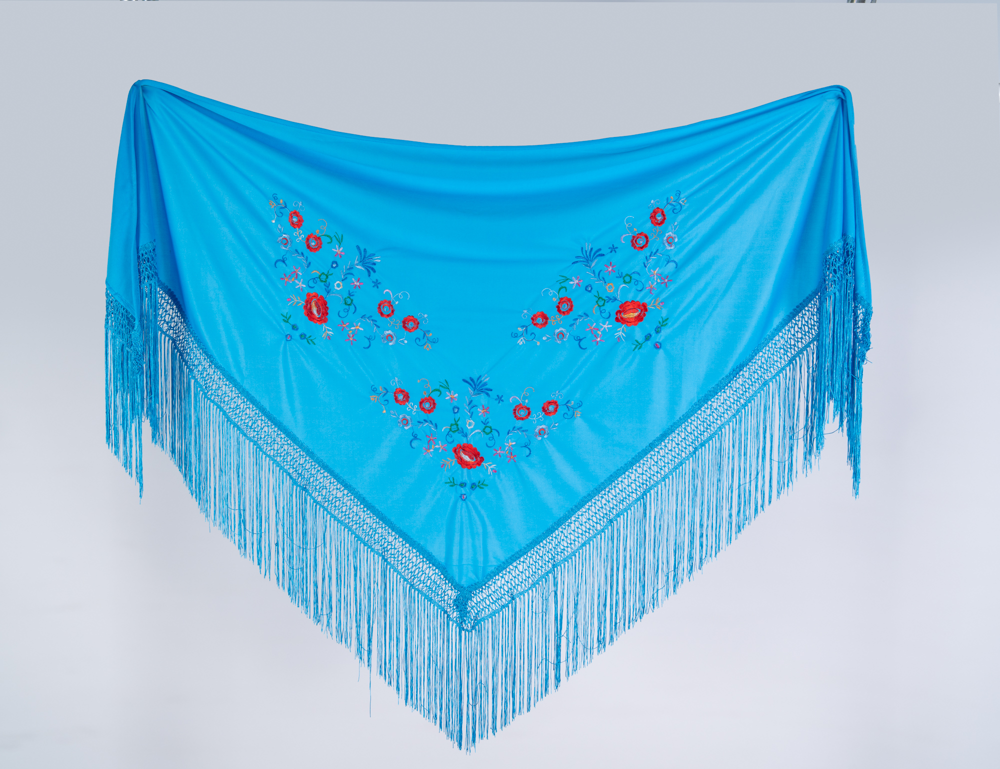Mantoncillo Bordado de Flamenca. 160cmX80cm