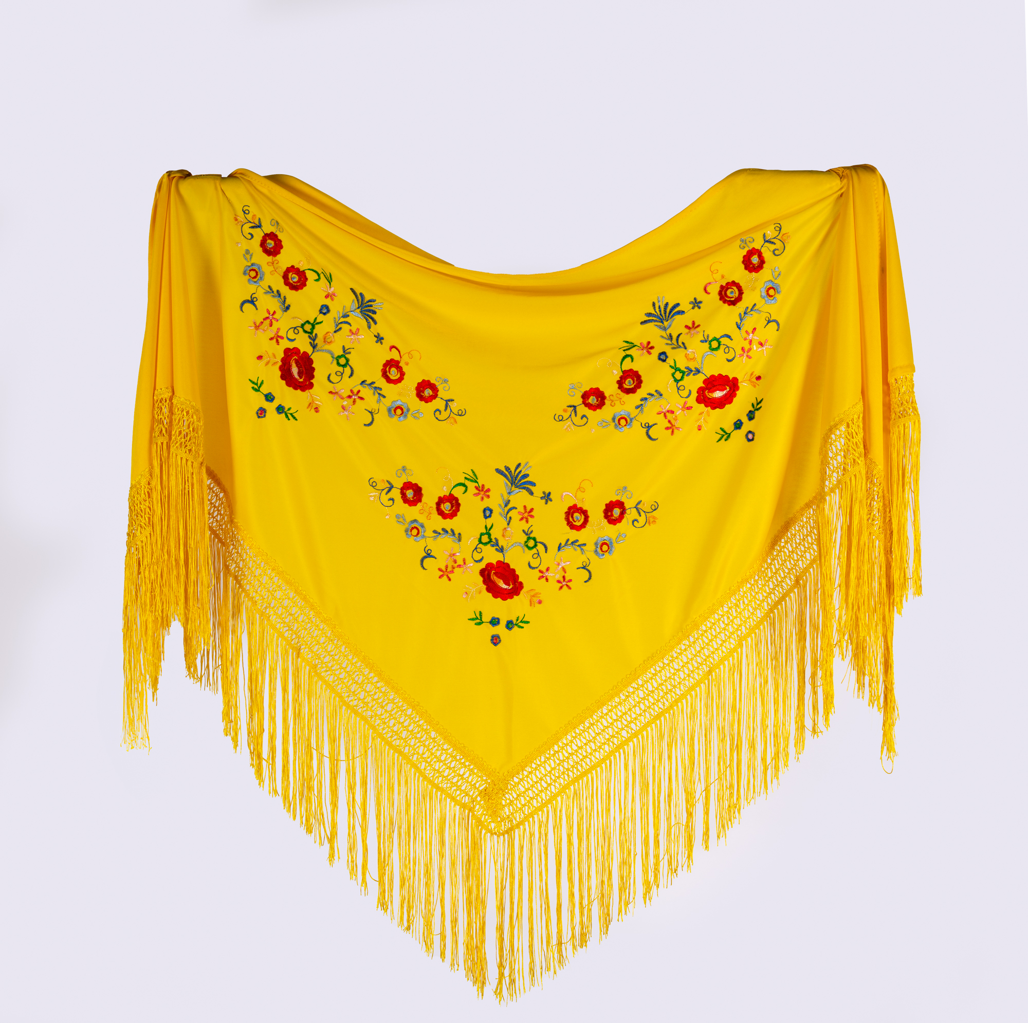 Mantoncillos Flamenco Bordados. 160cm X 80cm