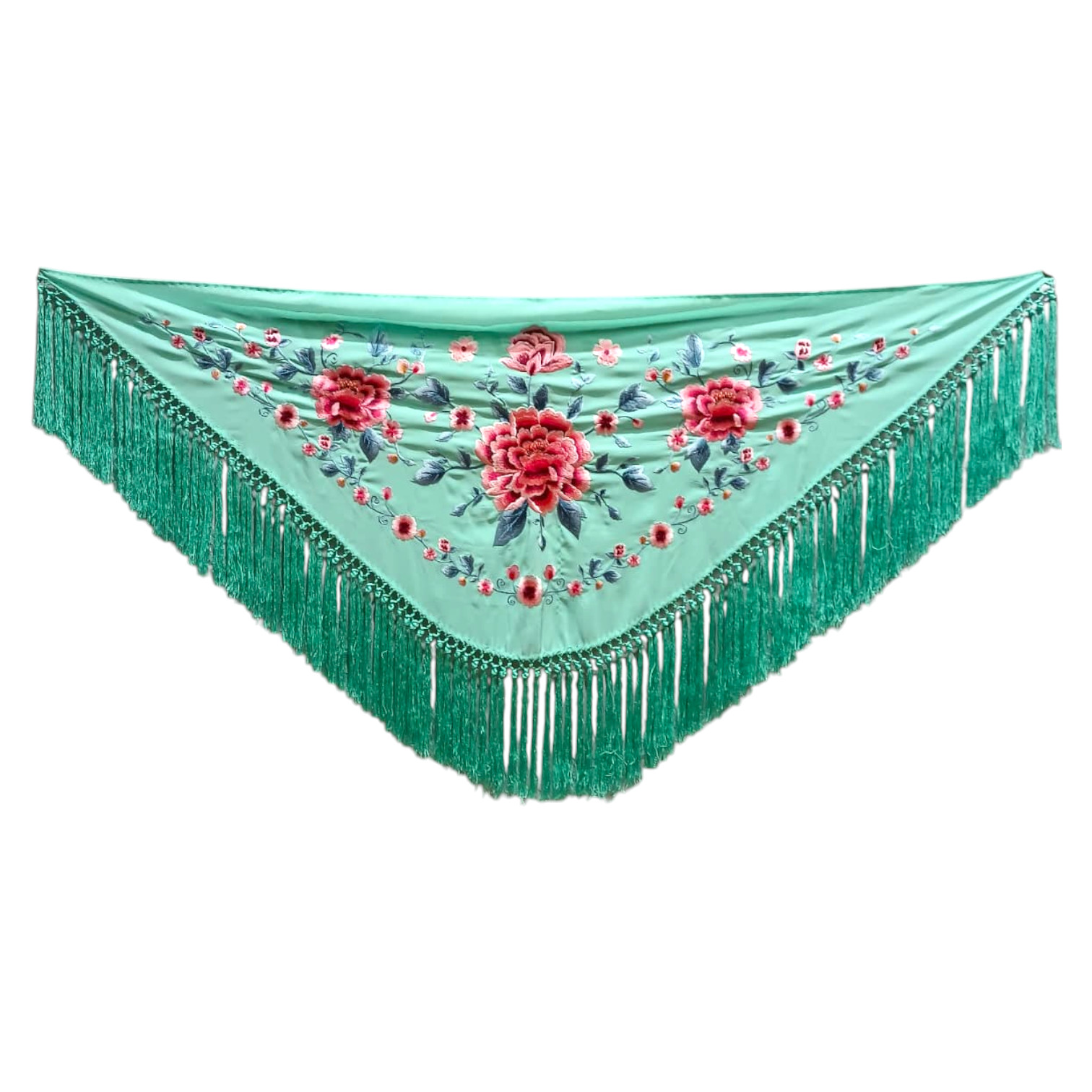 Mantoncillos de Flamenca Bordados con Flores