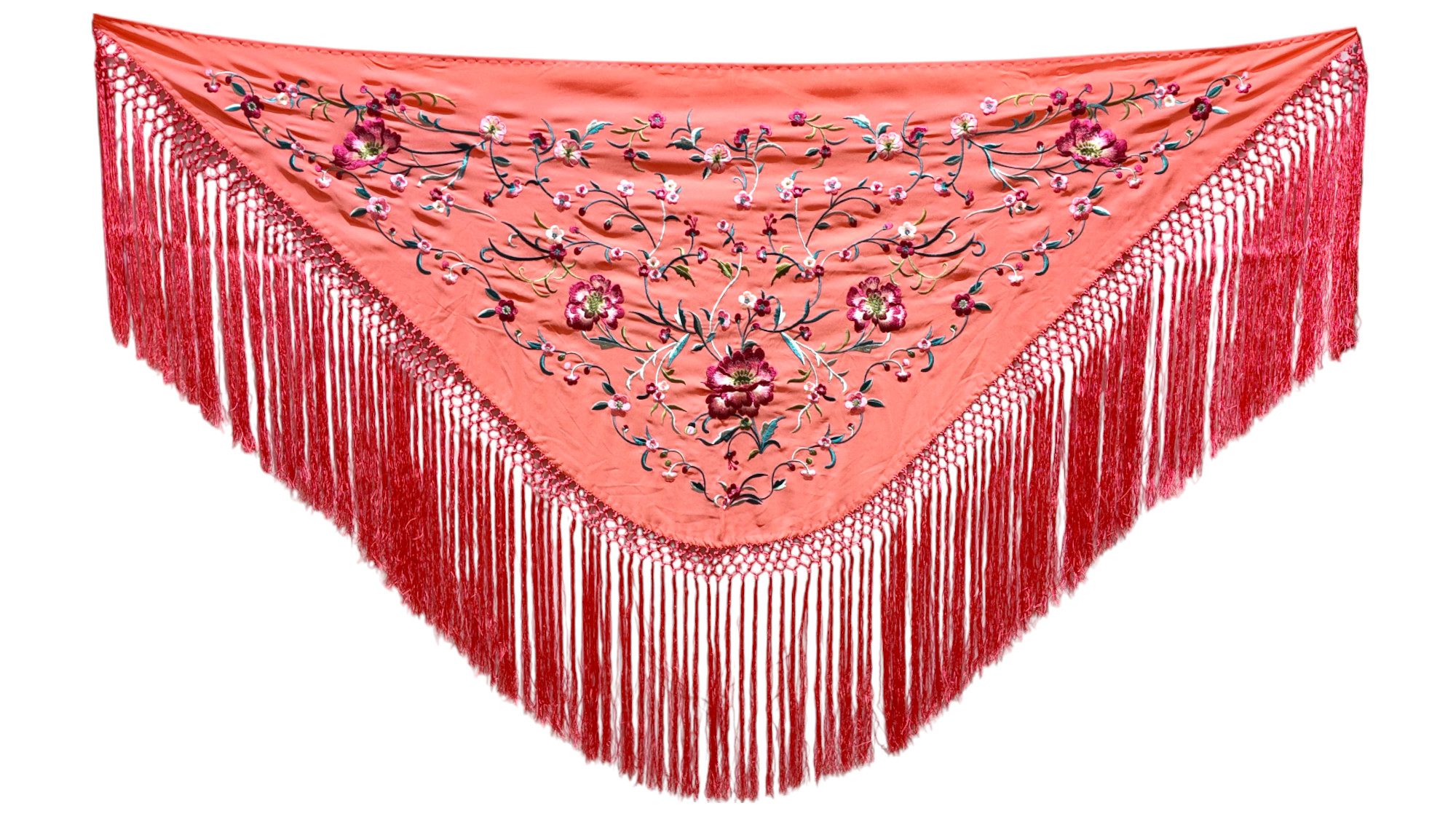 Mantoncillo Bordado Rojo Pasión Flamenca 
