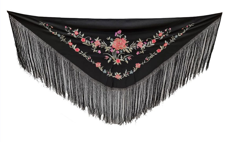 Cheap Flamenco Embroidered Small Shawls