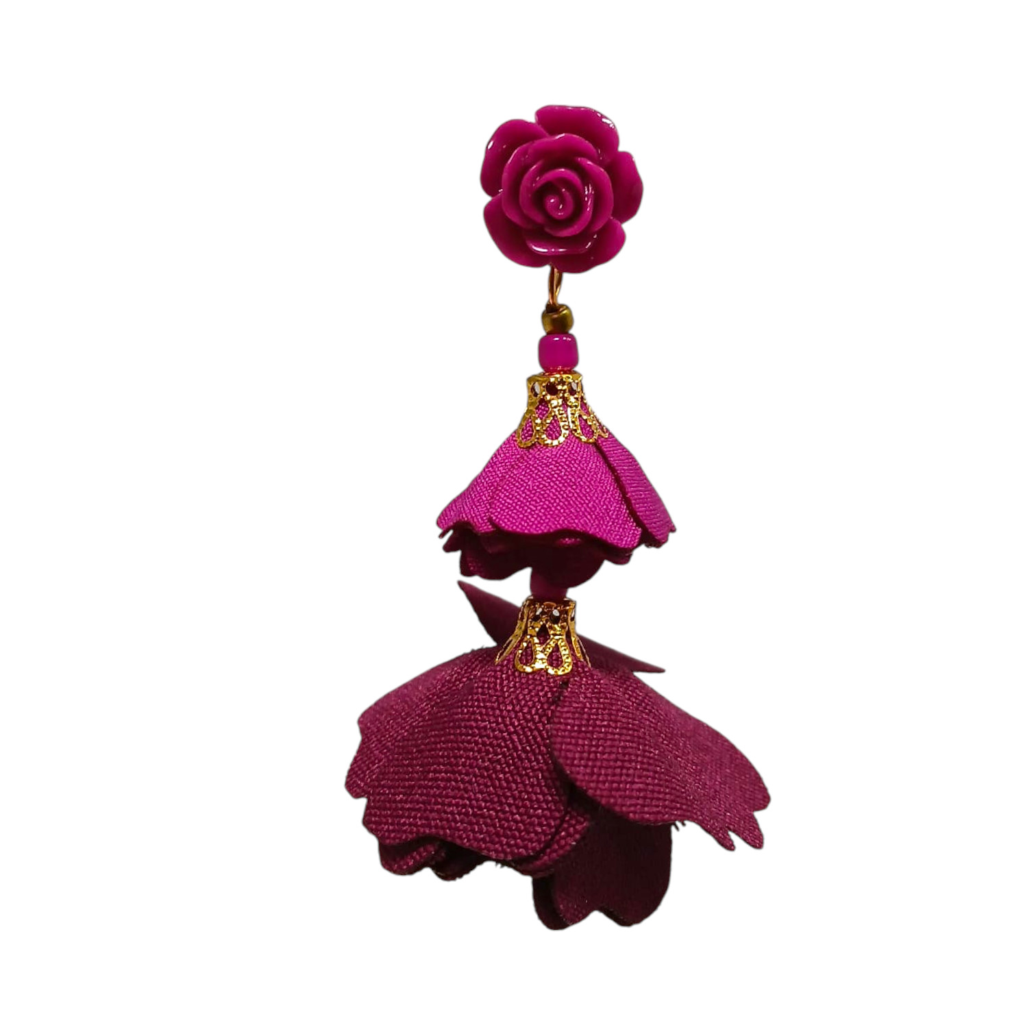 Boucles d'oreilles flamenco faites à la main