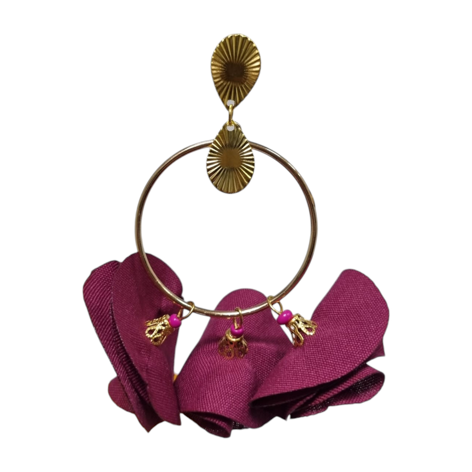 Boucles d'oreilles flamenco faites à la main