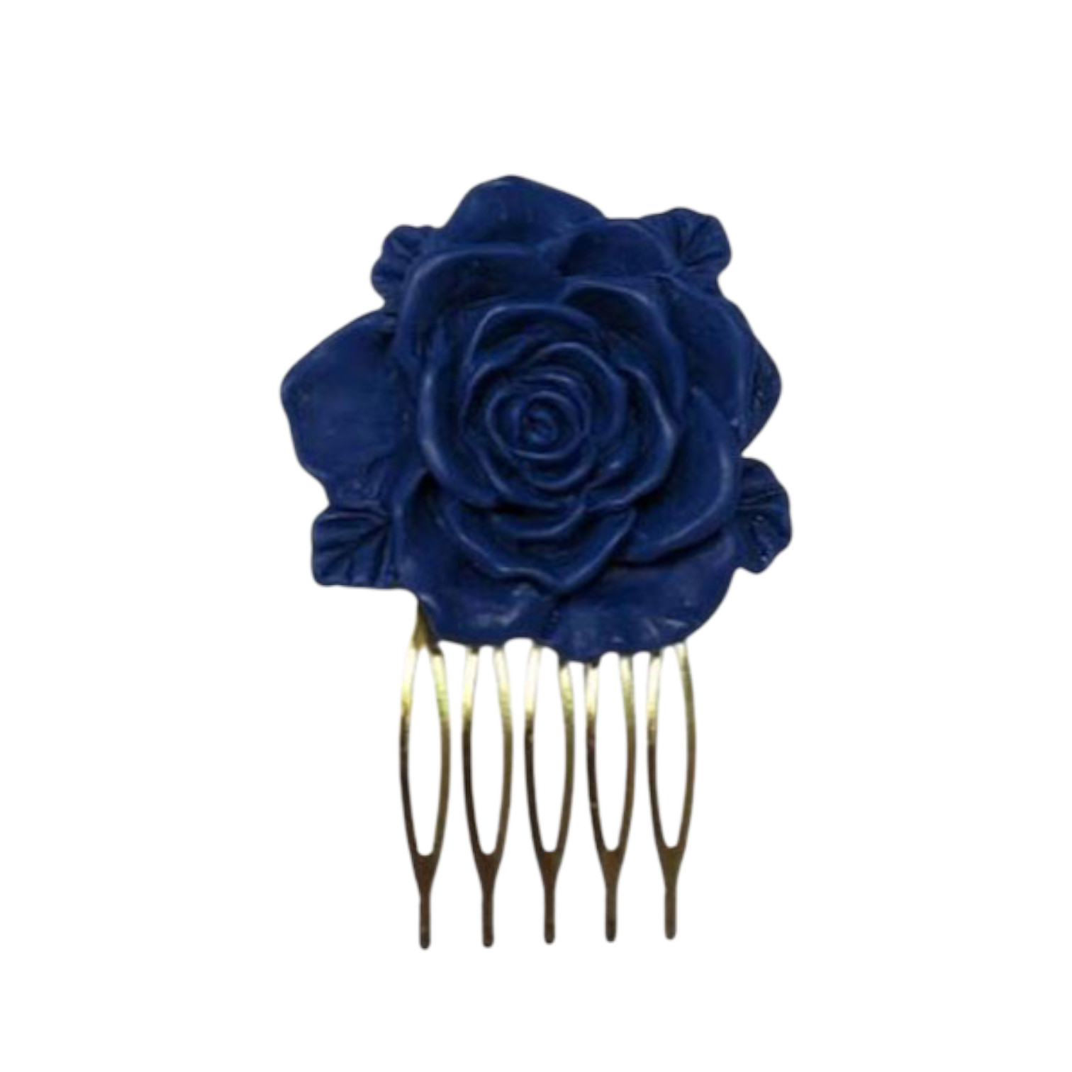 Ducado Blue Flower Flamenco Combs