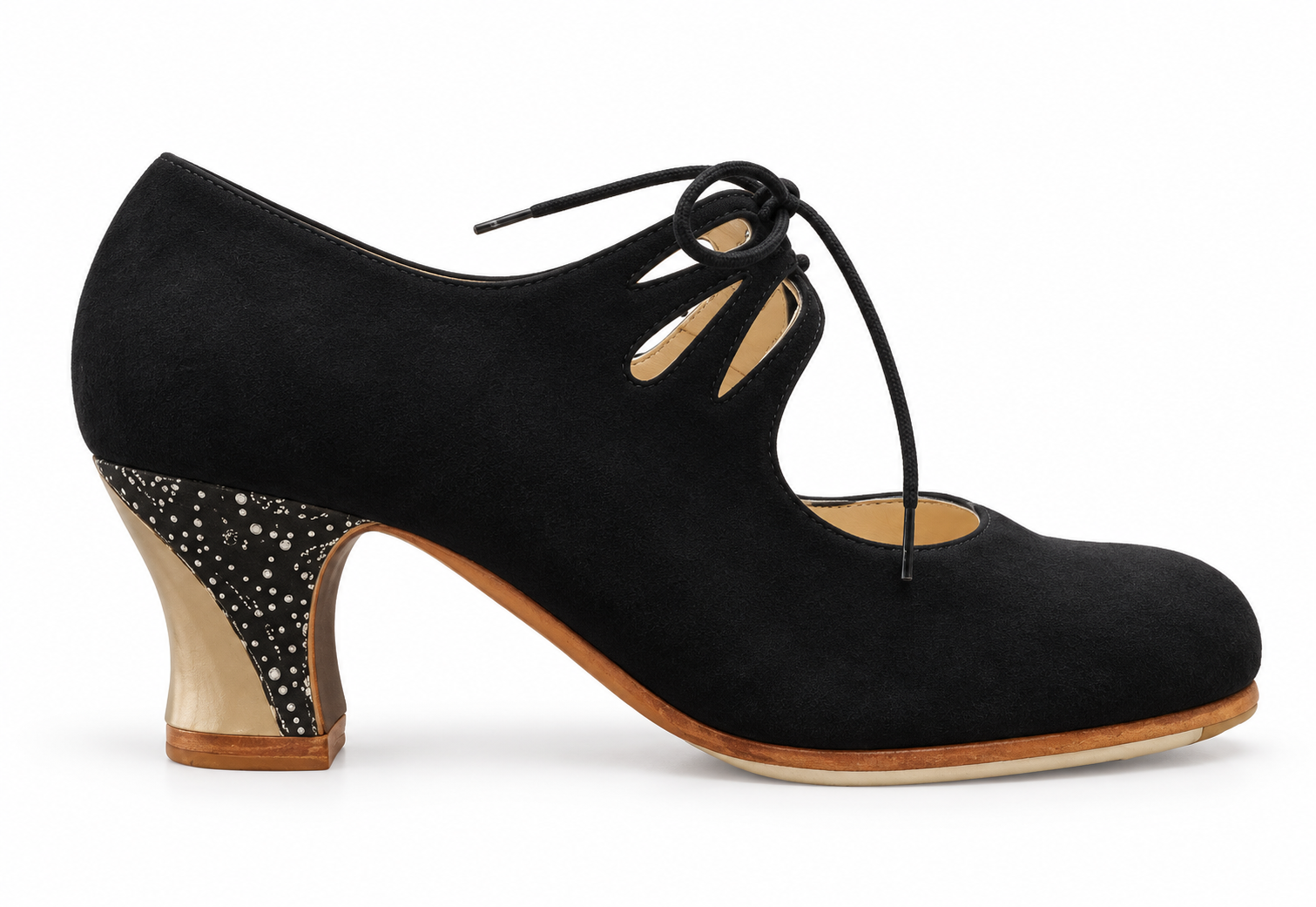 Zapato Flamenco Begoña Cervera. Cordonera Calado